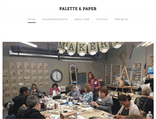 Tablet Screenshot of paletteandpaper.com